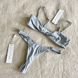 NWT Boutine LA grey bikini set